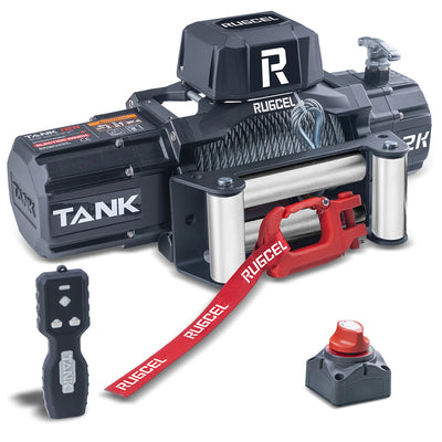 RUGCEL TANK WINCH  12000LB Steel Rope