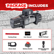 RUGCEL TANK WINCH  12000LB Steel Rope