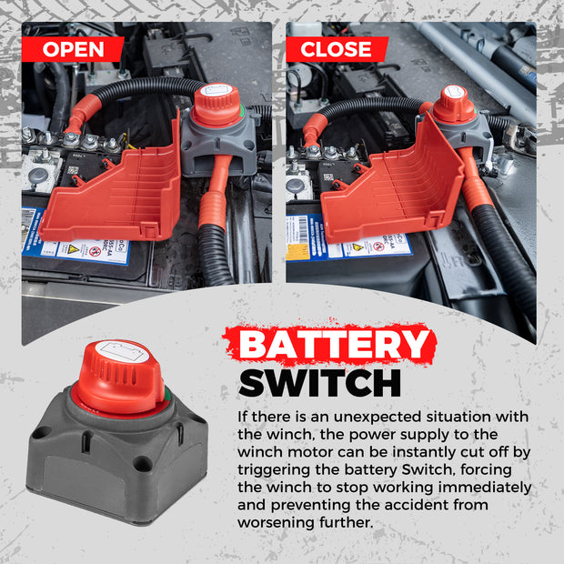 RUGCEL TANK WINCH  20000LB DC 12V/24V