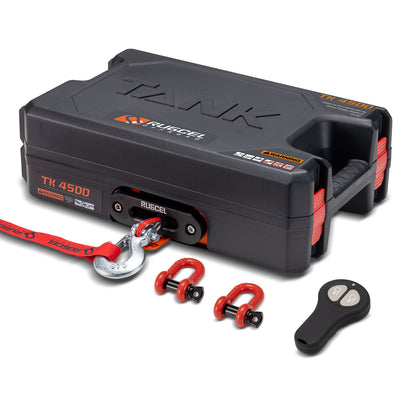 RUGCEL WINCH 12V DC Electric Portable Utility Winch 4500LB