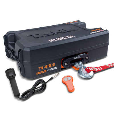 RUGCEL WINCH 12V DC Electric Portable Utility Winch 4500LB