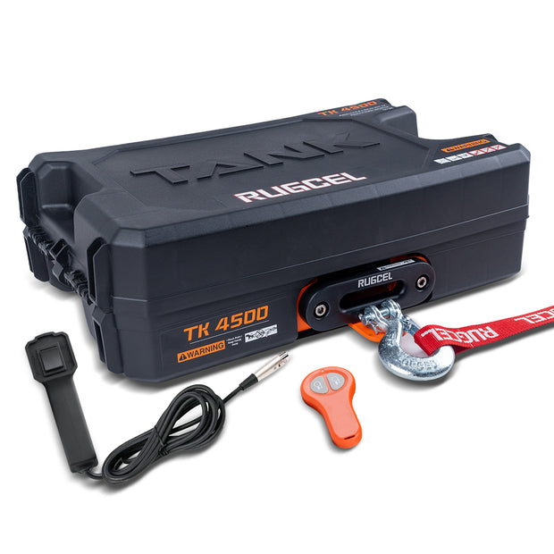 RUGCEL WINCH 12V DC Electric Portable Utility Winch 4500LB