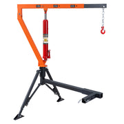 RUGCEL 1500 lb Stretchable Receiver Hitch Mounted Hydraulic Swivel Pickup Truck Crane