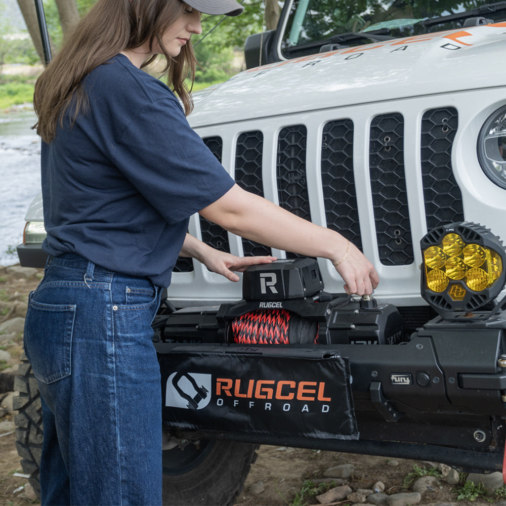 RUGCEL TANK WINCH  13500LB Steel Rope