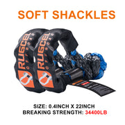 RUGCEL Kinetic Recovery Rope kit (30,360 lbs)