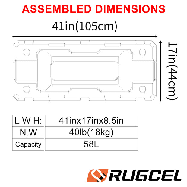 RUGCEL Overland Cargo Case 58L