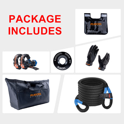 RUGCEL Kinetic Recovery Rope kit (30,360 lbs)