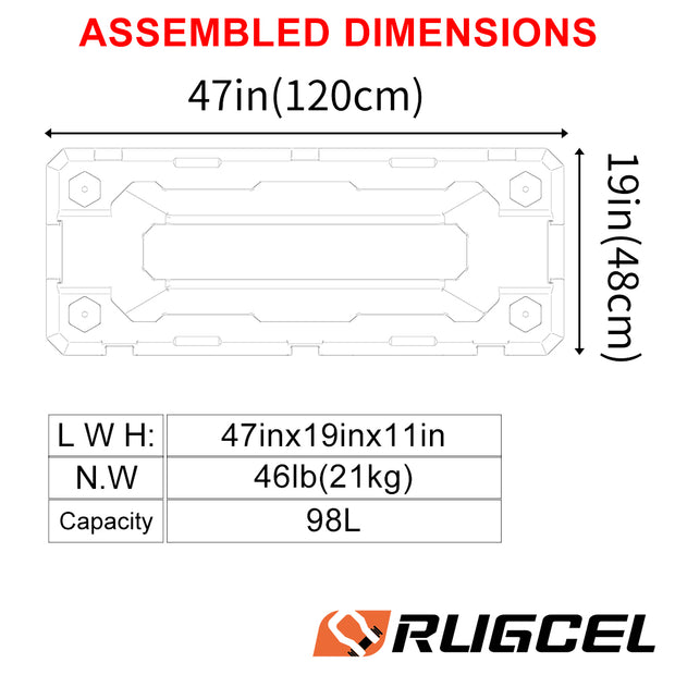 RUGCEL Overland Cargo Case 98L