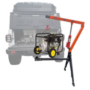 RUGCEL 1500 lb Stretchable Receiver Hitch Mounted Hydraulic Swivel Pickup Truck Crane