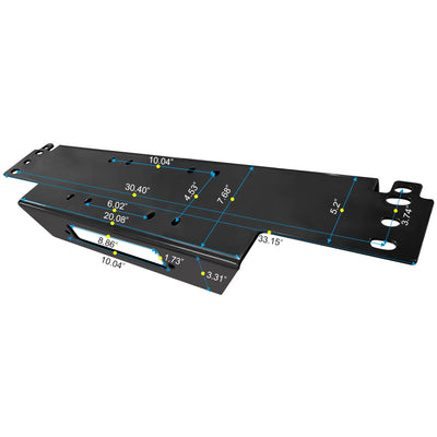 RUGCEL WINCH Cradle Winch Mounting Plate, Winch Mount Recovery Winches (34" Cradle Winch Mounting Plate)